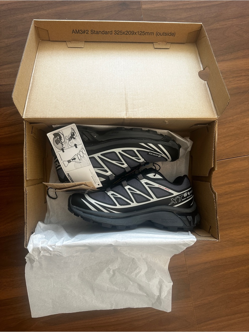 Salomon XT-6 Trail Running Shoes - Grey/Black - Picture 3 of 4
